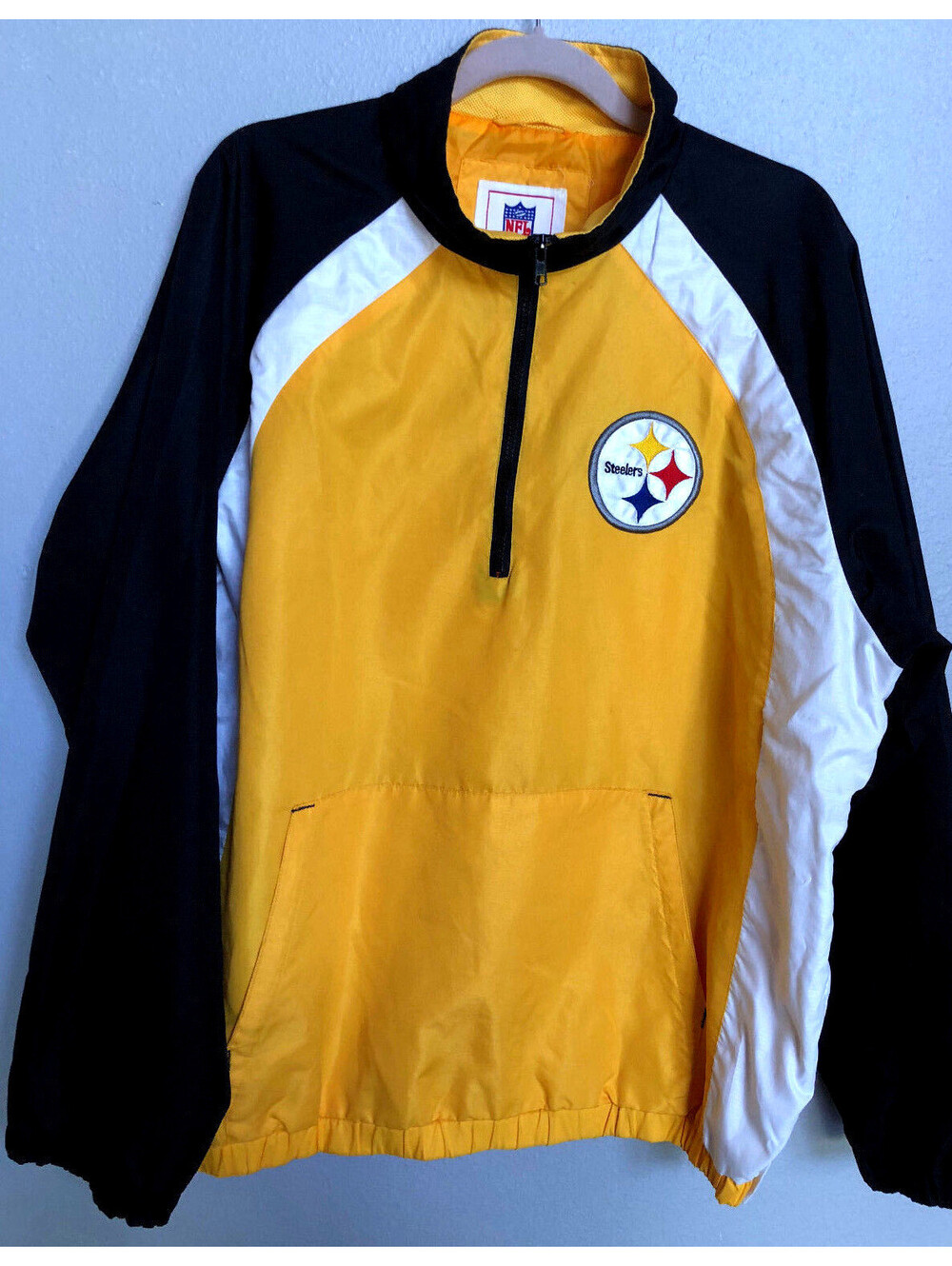 NFL PITTSBURGH STEELERS Track Jacket with Net Lining Yellow Size L